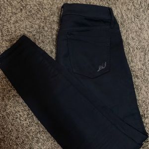 Express Stella Legging denim in black + like new!